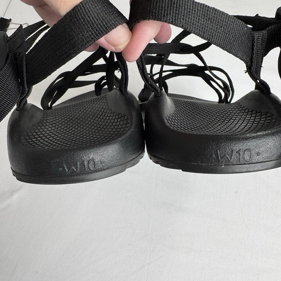 Chaco ZX2 Classic Black Sandals Womens 10 Hiking Trail Beach Comfort EXCELLENT - Picture 5 of 10